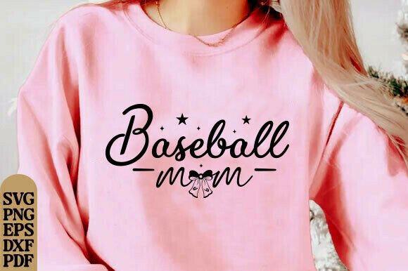 Baseball Mom SVG for Custom Embroidery