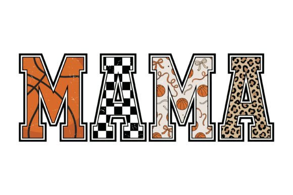 Basketball Mama Pattern Typography Review