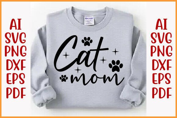 Cat Mom SVG: A Charming Design for Embroidery