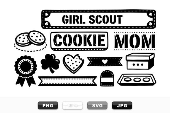 Girl Scout Cookie Clipart Set: A Sweet Addition