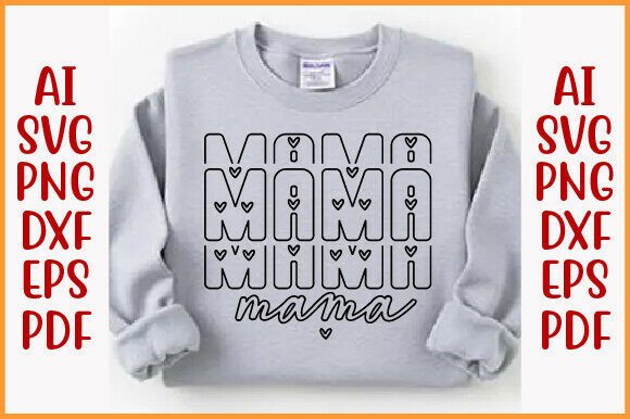 Retro Mama Svg: A Versatile Design for Embroidery