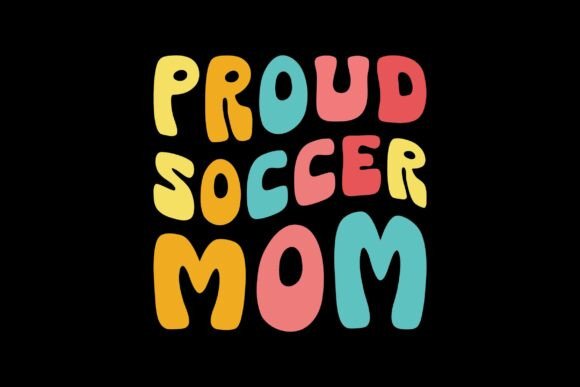 Retro Proud Soccer Mom SVG PNG T-shirt