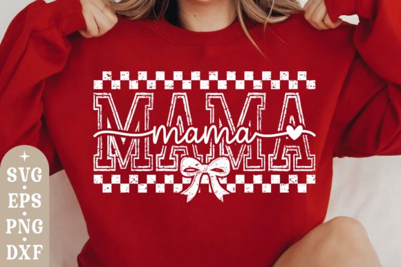 Review of Mama Checkered Bow SVG, Mama PNG, Mom SVG