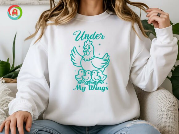 Review of Under My Wings, Cute Chicken Mom SVG
