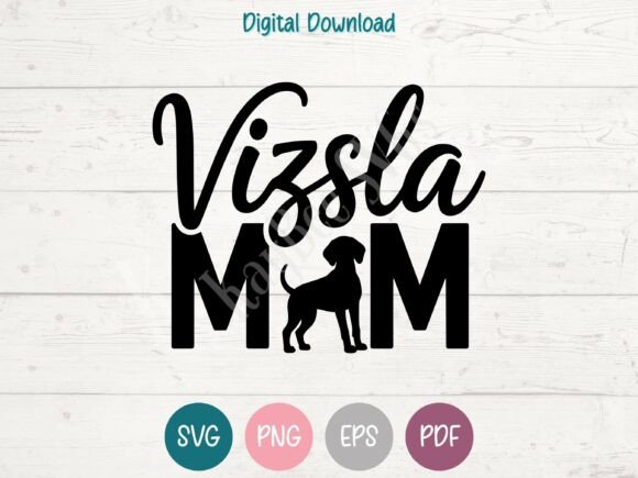 Reviewing Vizsla Mom SVG PNG EPS PDF Design