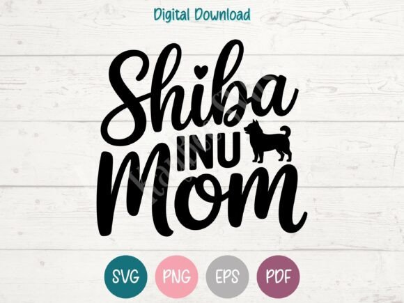 Shiba Inu Mom Design: A Versatile Embroidery Asset