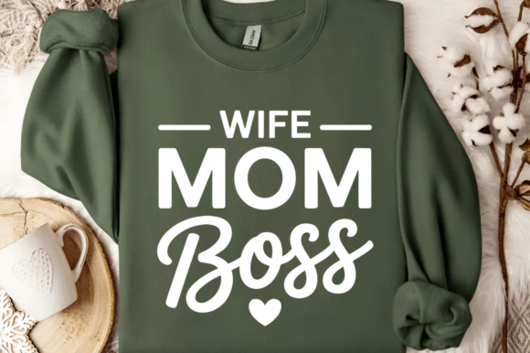 Wife Mom Boss Design: A Versatile Embroidery Asset