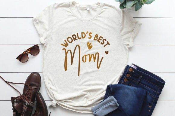 World's Best Mom SVG PNG for Embroidery